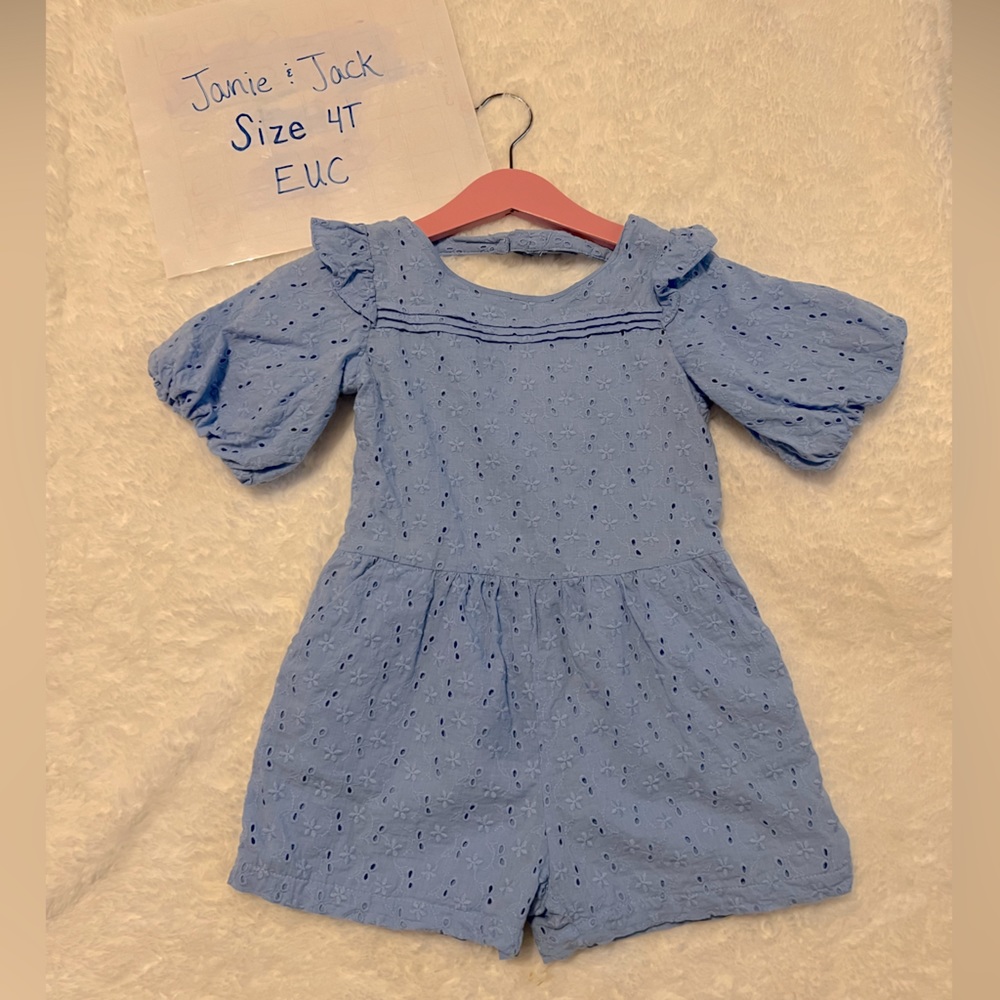 Janie and Jack 4T Romper EUC